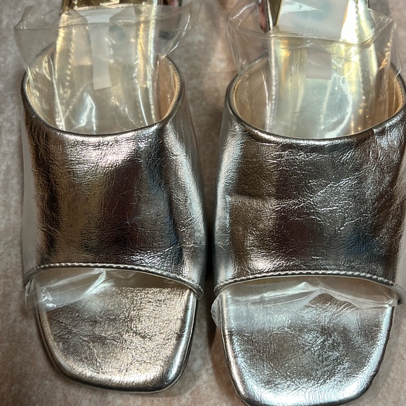 NWOT - Shein Rhinestone Slipper Sandal *Silver - Picture 9 of 12